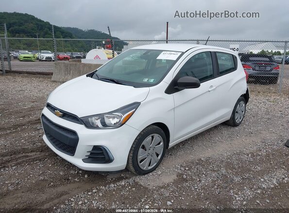 KL8CB6SA2HC789237 2017 CHEVROLET SPARK White წინა მარცხენა ხედი სამი მეოთხედიდან
