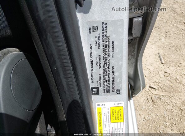 KL8CB6SA2LC416773 2020 CHEVROLET SPARK Silver Vista del compartimento del motor