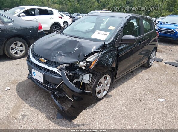 KL8CB6SA3KC797452 2019 CHEVROLET SPARK Black Առջևի ձախ երեք քառորդ տեսարան