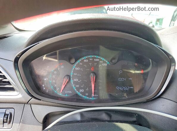 KL8CB6SA4GC585666 2016 CHEVROLET SPARK Red Вид щитка приладів