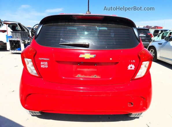 KL8CB6SA5GC623244 2016 CHEVROLET SPARK Red უკანა ხედი