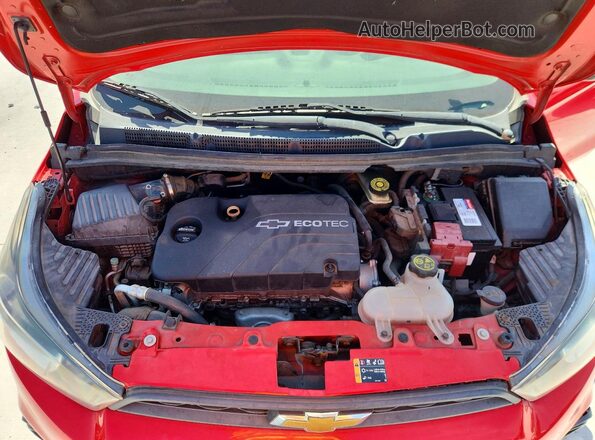 KL8CB6SA5GC623244 2016 CHEVROLET SPARK Red ძრავის განყოფილების ხედი