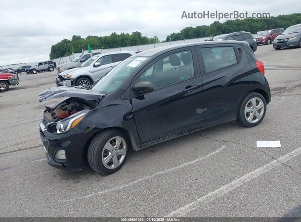 KL8CB6SA6MC706905 2021 CHEVROLET SPARK Black Առջևի ձախ երեք քառորդ տեսարան