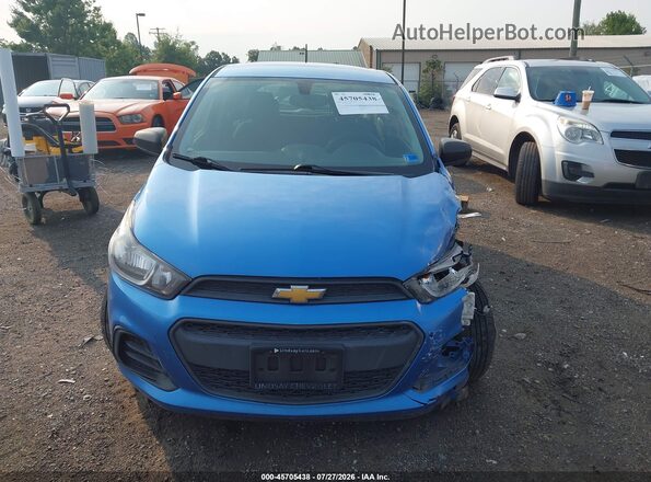 KL8CB6SA7HC743807 2017 CHEVROLET SPARK Blue Vista del cuadro de instrumentos