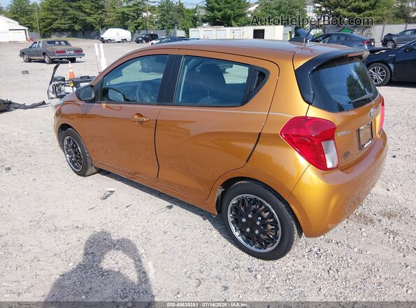 KL8CB6SA7KC738422 2019 CHEVROLET SPARK Orange Задня ліва чверть