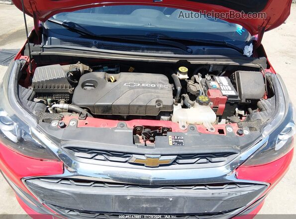 KL8CB6SA7MC700126 2021 CHEVROLET SPARK Red Rear view