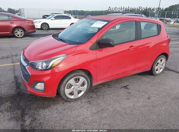 KL8CB6SA8KC761787 2019 CHEVROLET SPARK Красный Передняя левая четверть