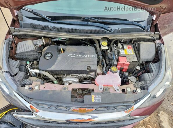 KL8CB6SA8LC424201 2020 CHEVROLET SPARK Бордовый Вид задней части салона