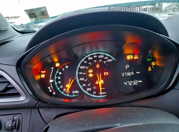 KL8CB6SA8NC025923 2022 CHEVROLET SPARK Blue Widok zestawu wskaźników