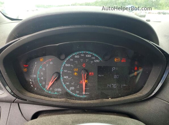 KL8CB6SAXHC814028 2017 CHEVROLET SPARK Silver Instrument cluster view