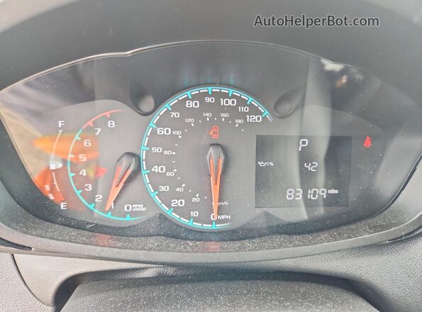 KL8CB6SAXJC472084 2018 CHEVROLET SPARK White Вид щитка приладів