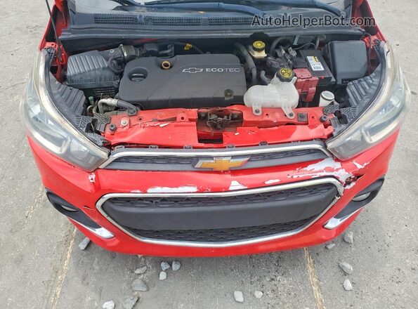 KL8CD6SA0GC600626 2016 CHEVROLET SPARK Red Вид задньої частини салону