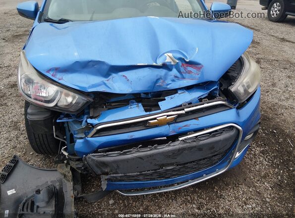 KL8CD6SA0HC829941 2017 CHEVROLET SPARK Blue Front view
