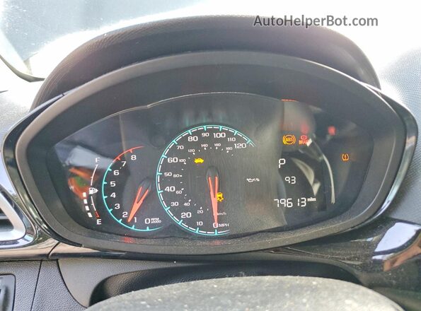 KL8CD6SA0NC013789 2022 CHEVROLET SPARK Black Вид щитка приладів