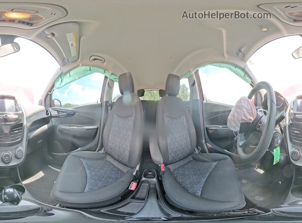 KL8CD6SA1KC763455 2019 CHEVROLET SPARK Red Vista interior de 360 grados