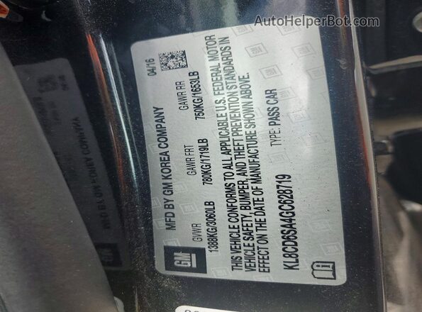 KL8CD6SA4GC628719 2016 CHEVROLET SPARK Black Շարժիչի բաժամունքի տեսք