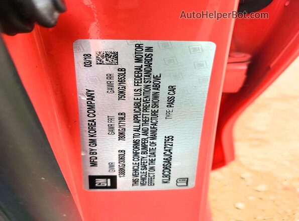 KL8CD6SA6JC472755 2018 CHEVROLET SPARK Pink Vista del compartimento del motor