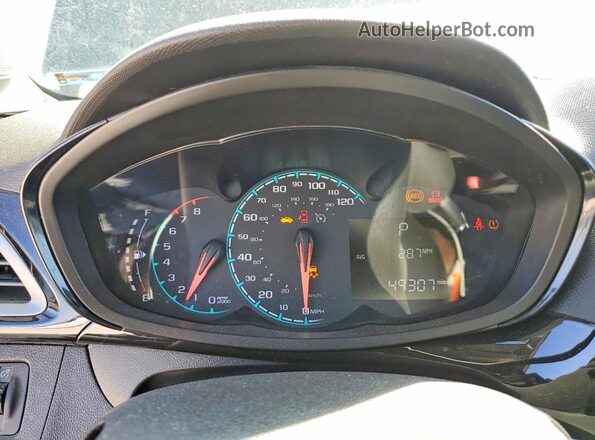 KL8CD6SA6MC742443 2021 CHEVROLET SPARK Charcoal Vista del cuadro de instrumentos