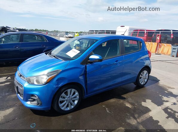 KL8CD6SA7HC761329 2017 CHEVROLET SPARK Blue Передня ліва чверть