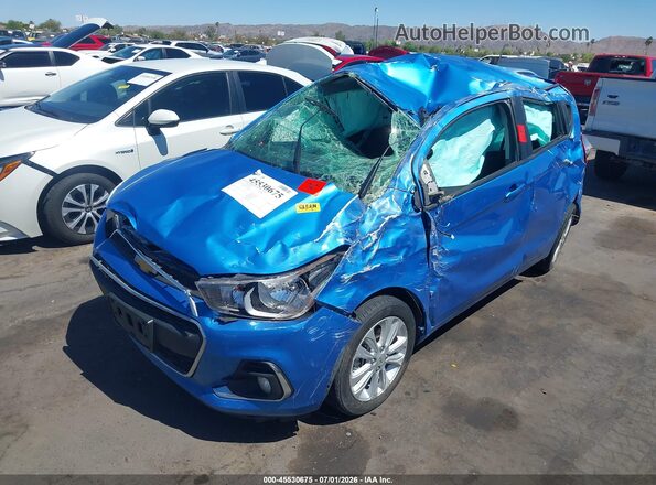 KL8CD6SA7HC839964 2017 CHEVROLET SPARK Blue Передня ліва чверть