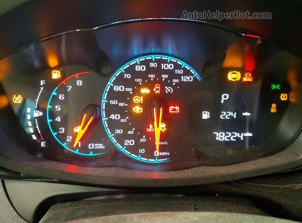 KL8CD6SA7MC747425 2021 CHEVROLET SPARK Blue Instrument cluster view