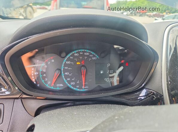 KL8CD6SA8HC730915 2017 CHEVROLET SPARK Черный Вид щитка приборов