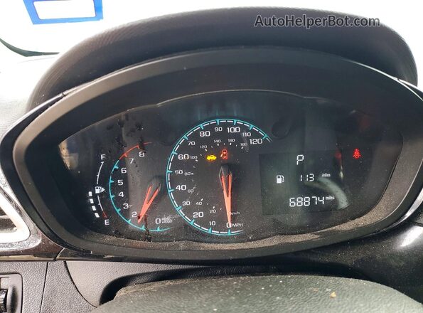KL8CD6SA8NC018139 2022 CHEVROLET SPARK Синий Вид щитка приборов
