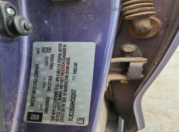 KL8CD6SA9HC822437 2017 CHEVROLET SPARK Purple Widok komory silnika