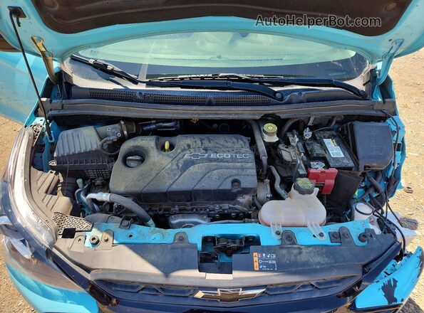 KL8CD6SAXNC033998 2022 CHEVROLET SPARK Turquoise Շարժիչի բաժամունքի տեսք