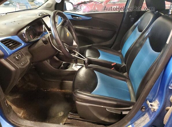 KL8CF6SA4JC438923 2018 CHEVROLET SPARK Blue Вид салону спереду