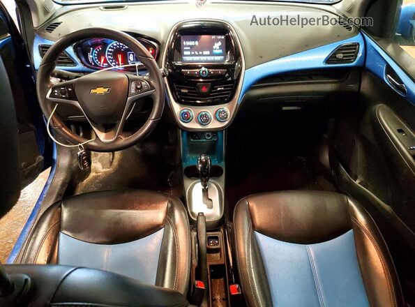 KL8CF6SA4JC438923 2018 CHEVROLET SPARK Blue Вид панелі приладів