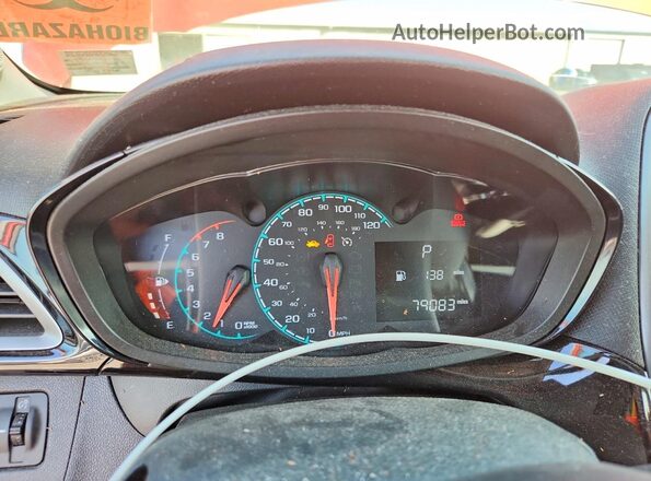 KL8CH6SAXNC030944 2022 CHEVROLET SPARK Красный Вид щитка приборов