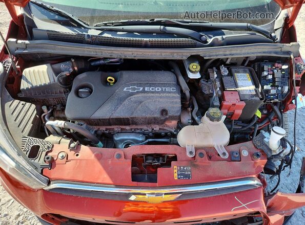 KL8CH6SAXNC030944 2022 CHEVROLET SPARK Красный Вид подкапотного пространства