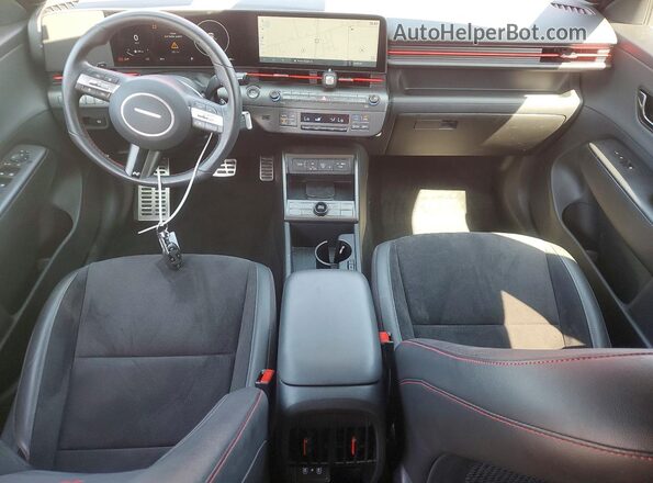 KM8HA3A30RU060310 2024 HYUNDAI KONA Burgundy Вид панелі приладів