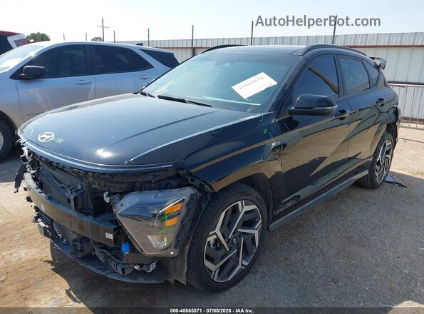 KM8HA3A31RU090674 2024 HYUNDAI KONA Black Vista tres cuartos delantera izquierda