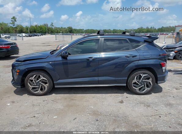 KM8HA3A32RU175166 2024 HYUNDAI KONA Синий Панорамный вид салона 360°