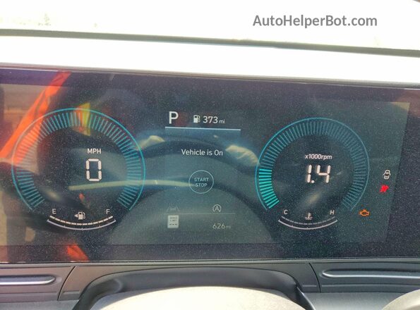KM8HA3AB0TU389927 2026 HYUNDAI KONA Черный Вид щитка приборов