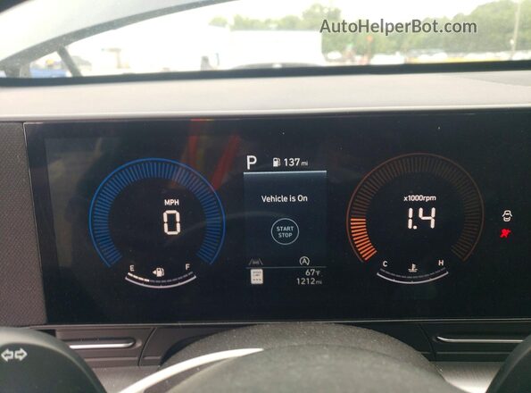 KM8HA3AB2TU379738 2026 HYUNDAI KONA Blue Instrument cluster view