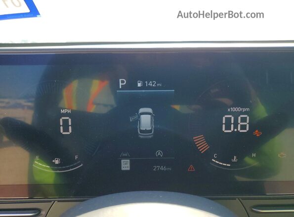 KM8HA3AB3TU406364 2026 HYUNDAI KONA Blue Вид щитка приладів