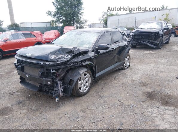 KM8HA3AB5RU041825 2024 HYUNDAI KONA Black წინა მარცხენა ხედი სამი მეოთხედიდან