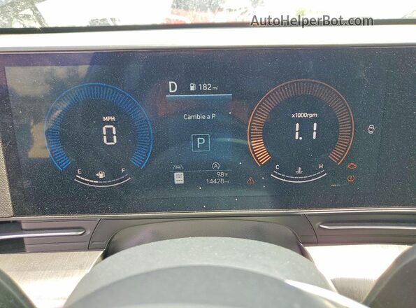 KM8HA3AB5TU365834 2026 HYUNDAI KONA Black Instrument cluster view