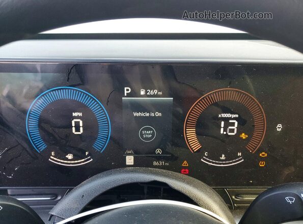 KM8HA3AB5TU383931 2026 HYUNDAI KONA Gray ხელსაწყოთა პანელის ხედი