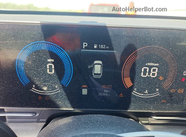 KM8HA3AB8RU168780 2024 HYUNDAI KONA Green Vista del cuadro de instrumentos