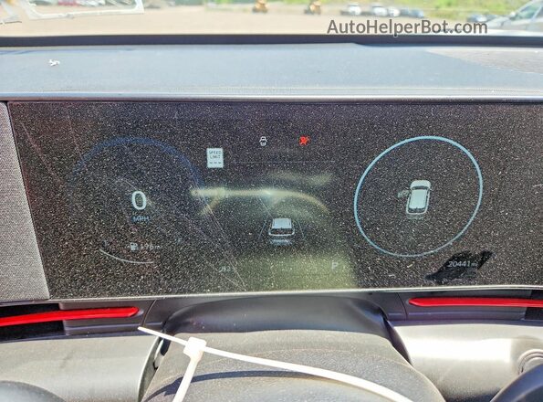 KM8HACA35RU052879 2024 HYUNDAI KONA White Սարքավորումների վահանակի տեսք