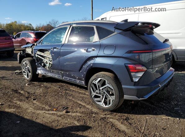 KM8HACA39RU086890 2024 HYUNDAI KONA Blue Trasero izquierdo