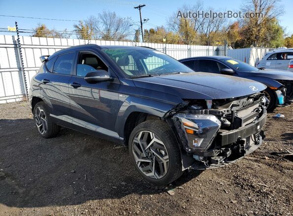 KM8HACA39RU086890 2024 HYUNDAI KONA Blue Delantero derecho