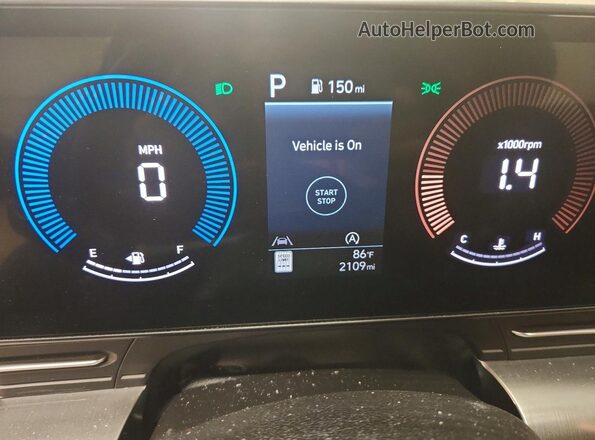 KM8HACAB0TU423316 2026 HYUNDAI KONA Black Instrument cluster view