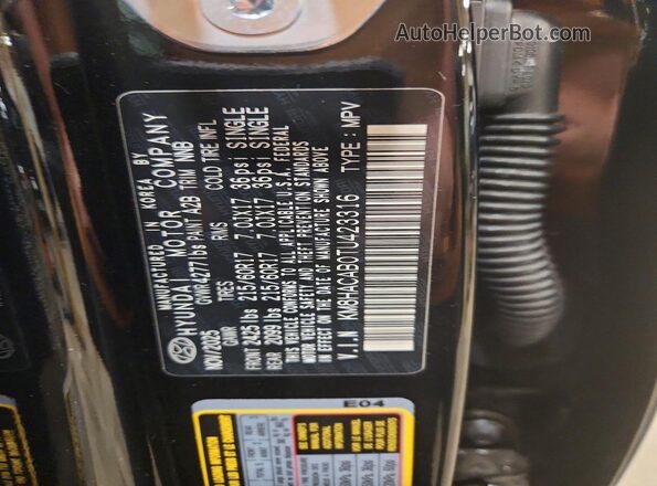 KM8HACAB0TU423316 2026 HYUNDAI KONA Black 360 interior view