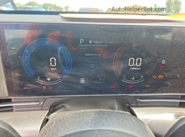 KM8HACAB1RU094523 2024 HYUNDAI KONA Black Instrument cluster view