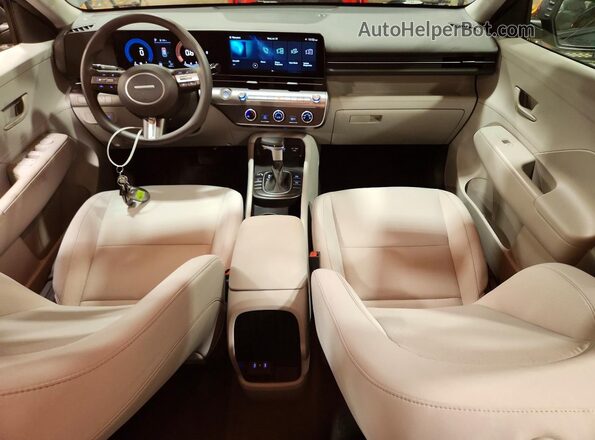 KM8HACAB1SU255992 2025 HYUNDAI KONA Gray Dashboard view
